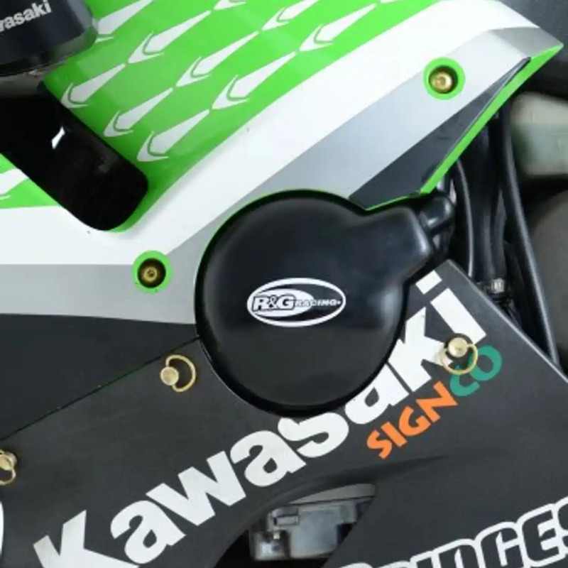 ZESTAW OSŁON SILNIKA RG RACING KAWASAKI ZX-6R 05-06, (2 CZĘŚCI) BLACK