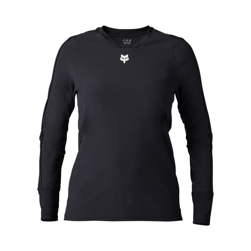 KOSZULKA ROWEROWA Z DŁUGIM RĘKAWEM DAMSKA FOX DEFEND THERMAL BLACK M