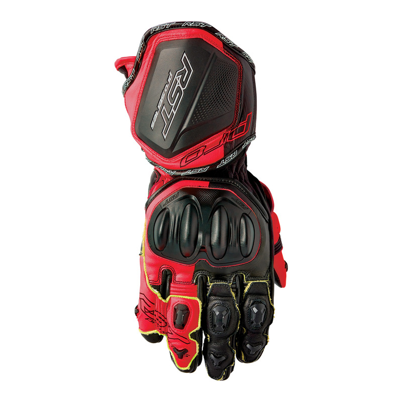 RĘKAWICE MOTOCYKLOWE RST PRO SERIES GP D3O BLACK FLUO RED XL