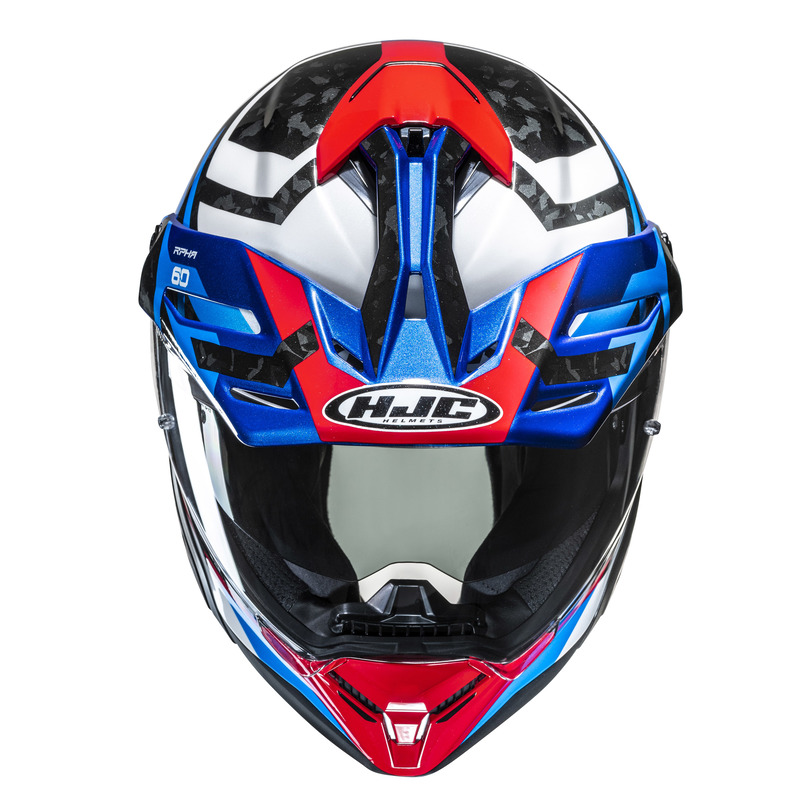 KASK MOTOCYKLOWY HJC RPHA60 DAKAR BLUE WHITE