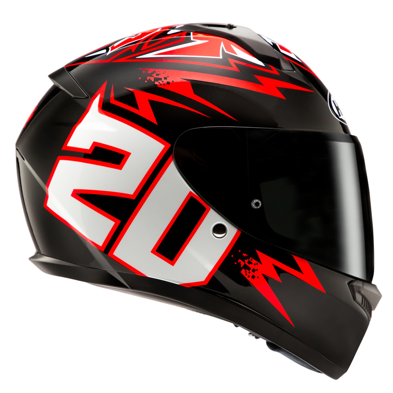 KASK MOTOCYKLOWY HJC C10 DIABLO MASK BLACK RED XS