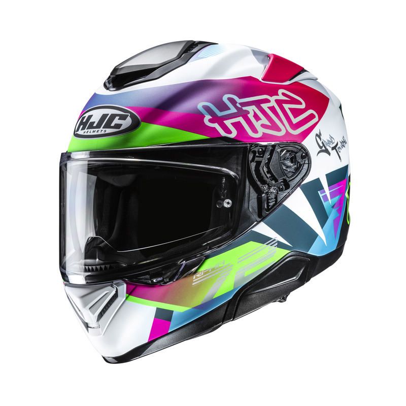 KASK MOTOCYKLOWY HJC RPHA72 GOLDY WHITE GREEN M
