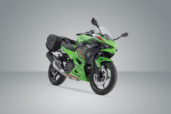 ZESTAW SAKW PRO BLAZE H I STELAŻY SW-MOTECH KAWASAKI NINJA 500 SE, Z500 (23-) BLACK
