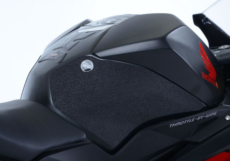 NAKLEJKA NA BAK TANKPAD ANTYPOŚLIZGOWY 2 CZĘŚCI RG RACING HONDA CBR250RR (17-) BLACK