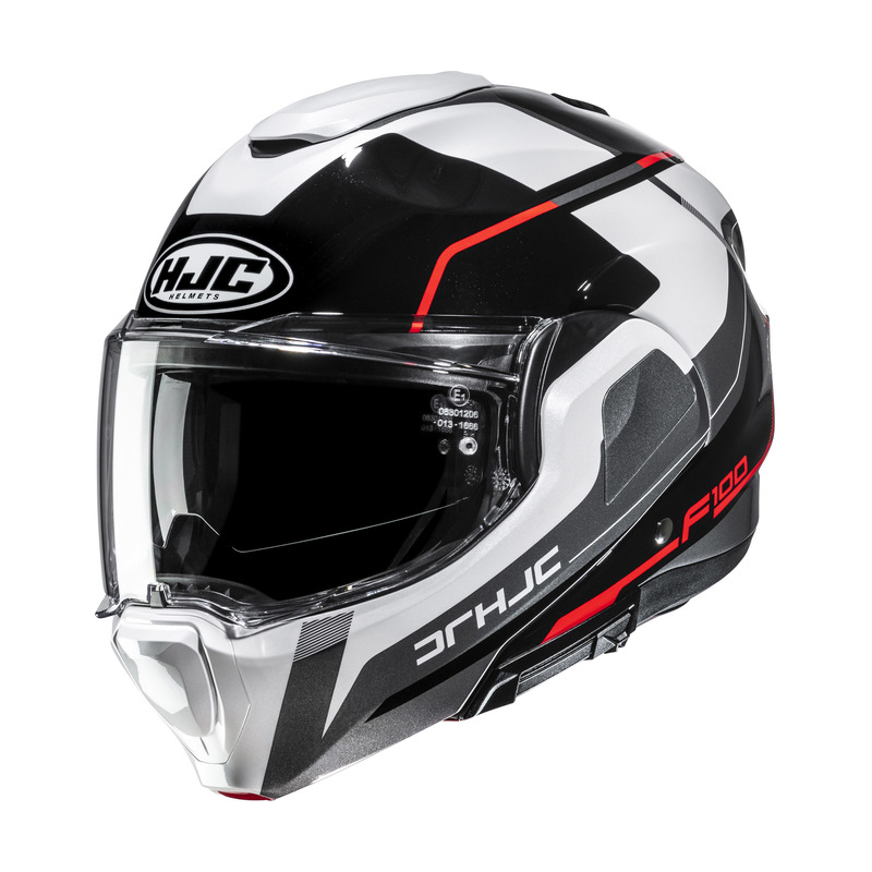 KASK MOTOCYKLOWY HJC F100 ASTRA BLACK WHITE S