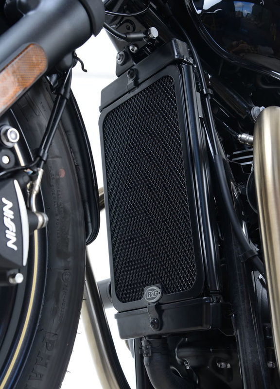 OSŁONA CHŁODNICY RG RACING TRIUMPH THRUXTON 1200/1200R/SPEED TWIN 19-/STREET TWIN BLACK