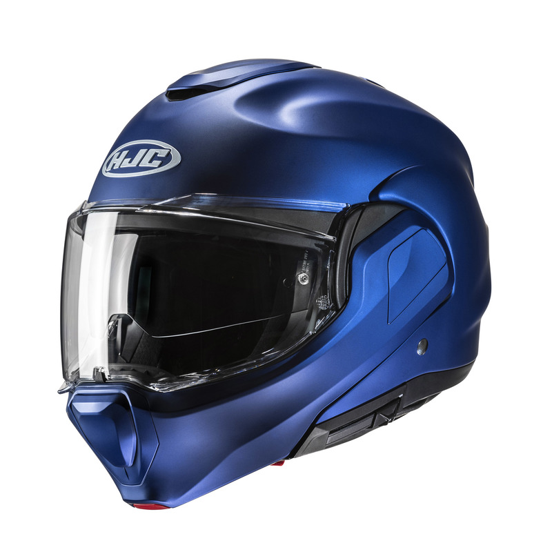 KASK MOTOCYKLOWY HJC F100 SOLID SEMI FLAT METALLIC BLUE M