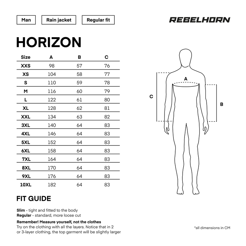 KURTKA PRZECIWDESZCZOWA REBELHORN HORIZON BLACK