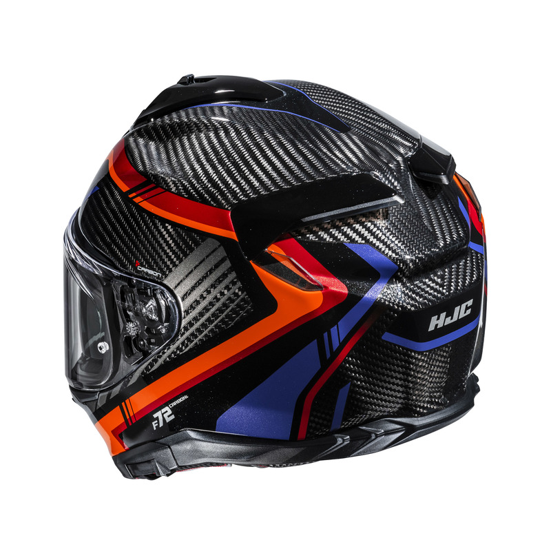 KASK MOTOCYKLOWY HJC F72 CARBON KAIRO BLACK ORANGE XL