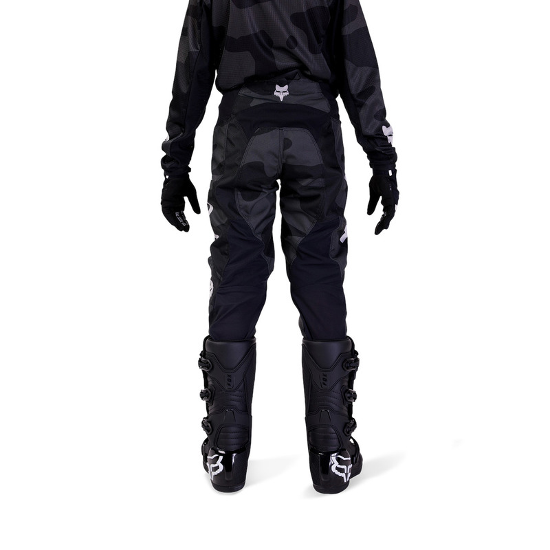 SPODNIE MOTOCYKLOWE JUNIOR FOX 180 BNKR BLACK CAMOY 22