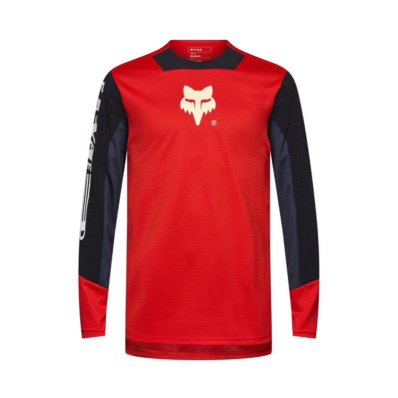 KOSZULKA ROWEROWA Z DŁUGIM RĘKAWEM FOX DEFEND ELEVATED FLUO RED S