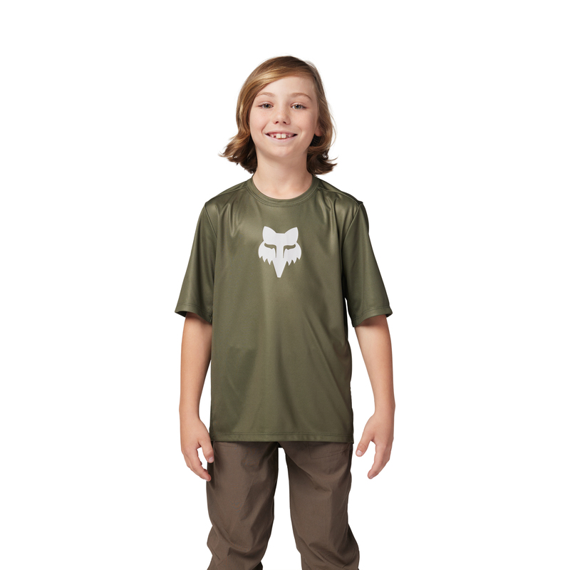 KOSZULKA ROWEROWA JUNIOR FOX RANGER OLIVE GREEN YM