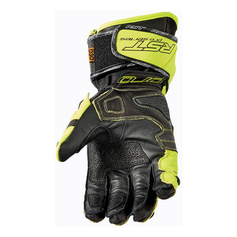 RĘKAWICE MOTOCYKLOWE RST PRO SERIES GP D3O BLACK FLUO YELLOW S