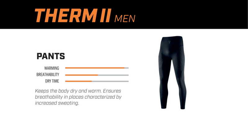 SPODNIE TERMOAKTYWNE REBELHORN THERM 2 BLACK GREY