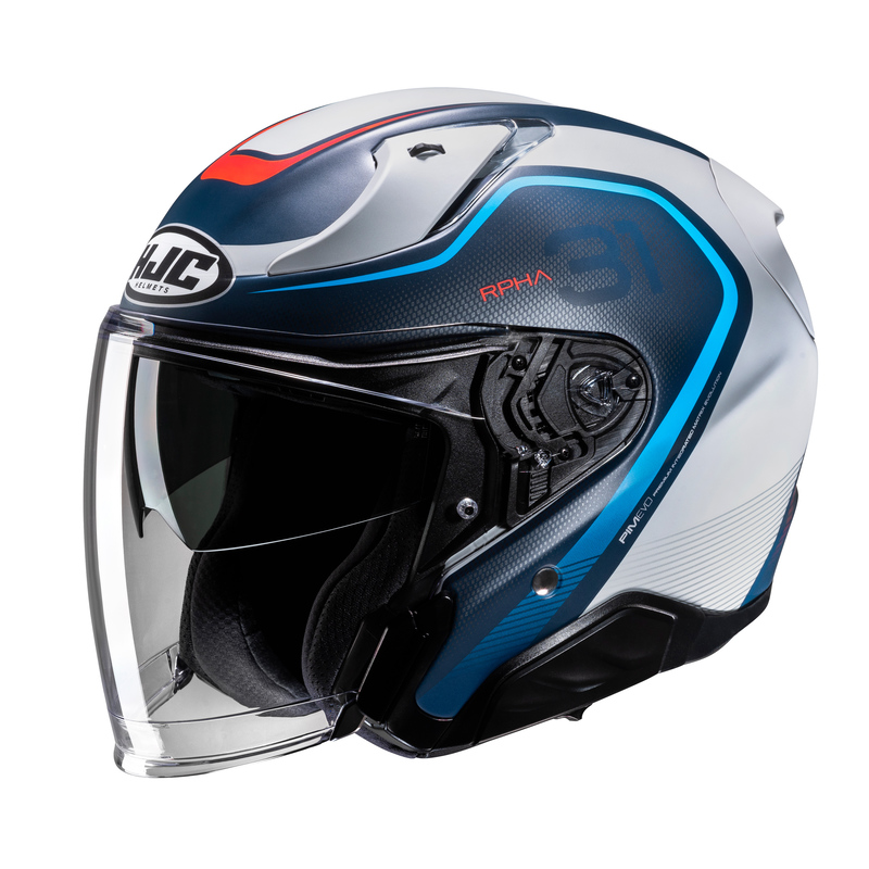 KASK MOTOCYKLOWY HJC RPHA31 KOUV BLACK SILVER XS