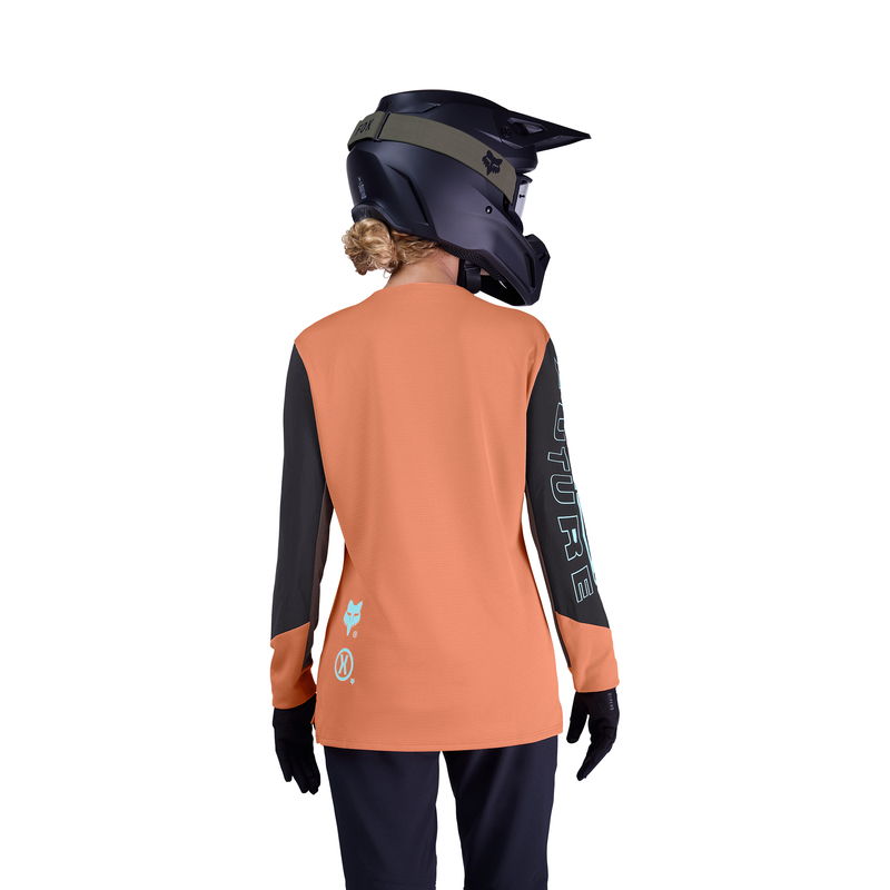 KOSZULKA ROWEROWA Z DŁUGIM RĘKAWEM DAMSKA FOX DEFEND ELEVATED CORAL S