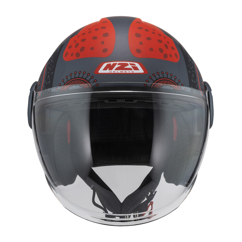 KASK MOTOCYKLOWY NZI RINGWAY 2 DUO ANTERA ANTRACITE RED MATT