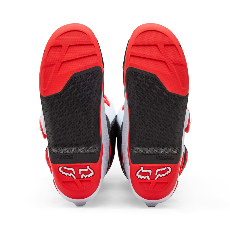 BUTY MOTOCYKLOWE FOX MOTION WHITE FLUO RED