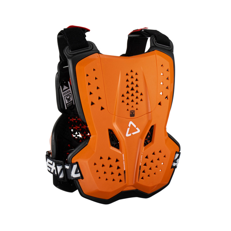 BUZER JUNIOR LEATT PROTECTOR 3.5 ORANGE BLACK (147-159CM) L/XL