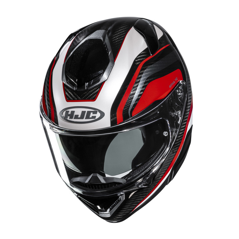 KASK MOTOCYKLOWY HJC RPHA72 CARBON LIS BLACK RED M
