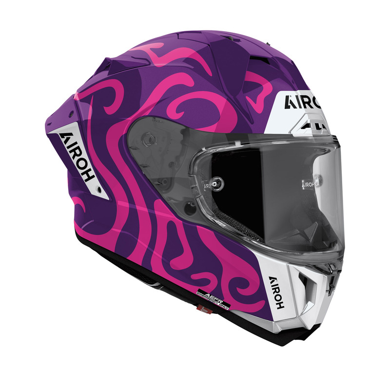 KASK MOTOCYKLOWY AIROH GP800 SWAIN VIOLET GLOSS L