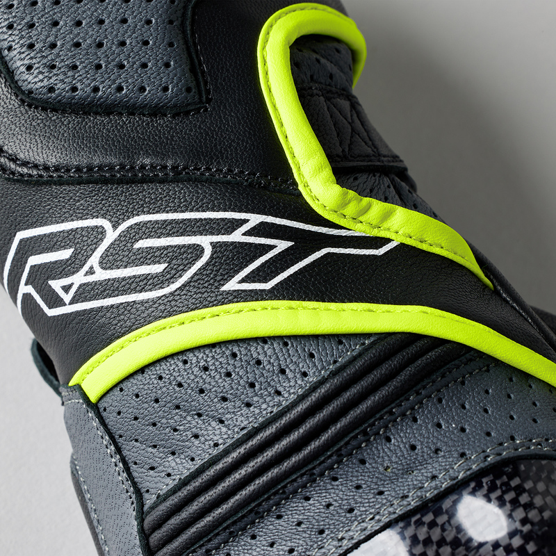 RĘKAWICE MOTOCYKLOWE RST FULCRUM GREY FLUO YELLOW BLACK S