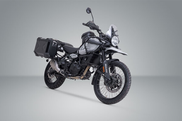 ZESTAW KUFRÓW BOCZNYCH TRAX ADV I STELAŻY SW-MOTECH ROYAL ENFIELD HIMALAYAN 450 (23-) BLACK 37/37L
