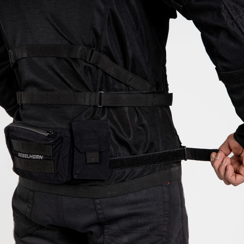 KURTKA MOTOCYKLOWA TEKSTYLNA REBELHORN BRUTALE BLACK