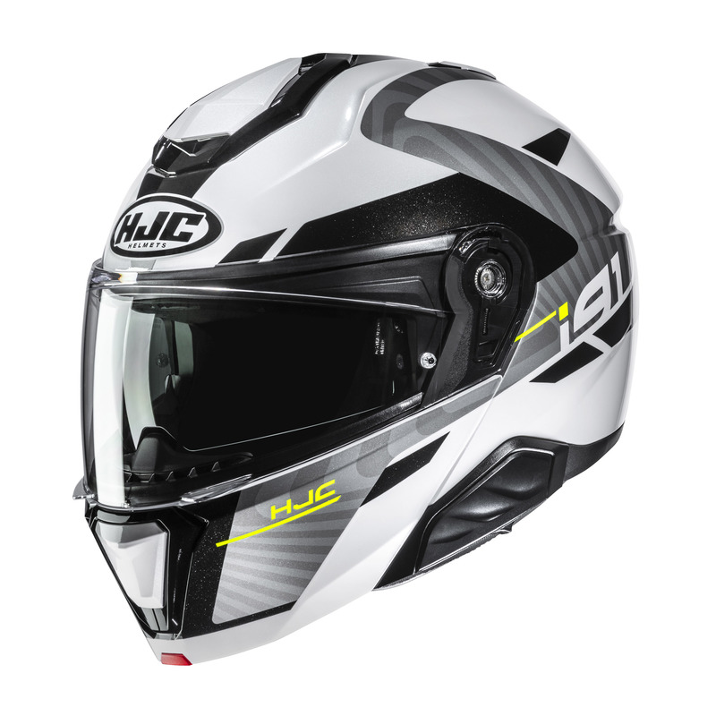 KASK MOTOCYKLOWY HJC I91 GAIA WHITE GREY XL
