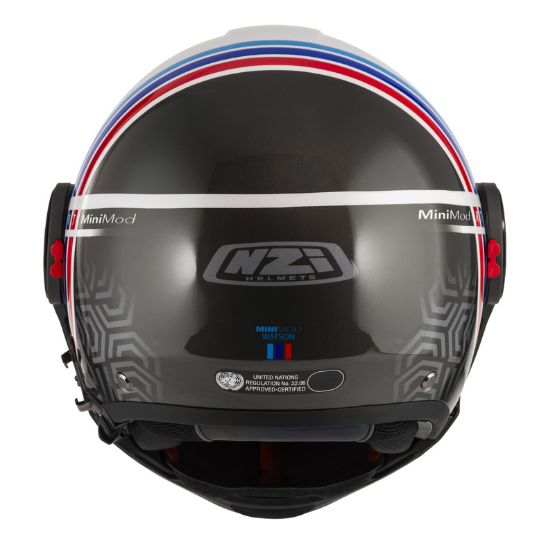 KASK MOTOCYKLOWY NZI MINIMOD DUO WATSON WHITEBLACK POWER