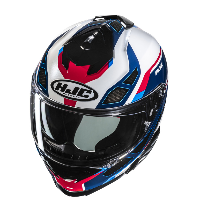 KASK MOTOCYKLOWY HJC I71 ZEST BLUE RED L