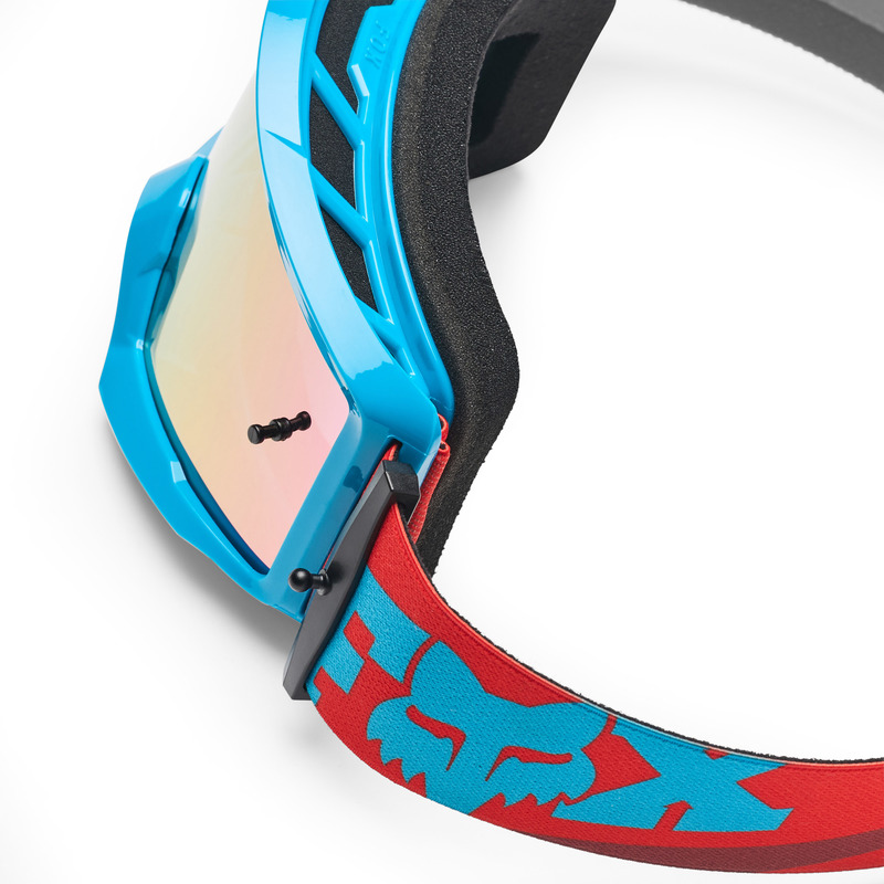 GOGLE MOTOCYKLOWE JUNIOR FOX MAIN RAID - SPARK RUST YOS