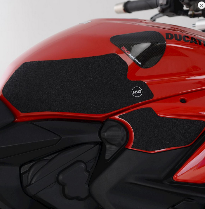 NAKLEJKA NA BAK TANKPAD ANTYPOŚLIZGOWY 4 CZĘŚCI RG RACING DUCATI STREETFIGHTER V2 22- BLACK