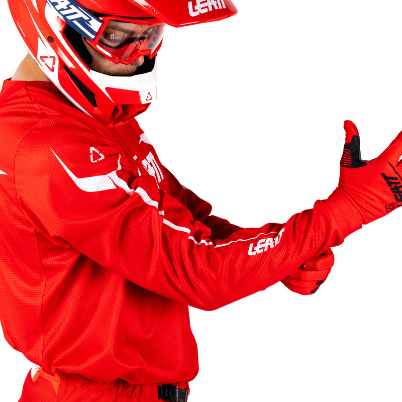 STRÓJ OFFROADOWY BLUZA I SPODNIE LEATT RIDE KIT MOTO 3.5 RED