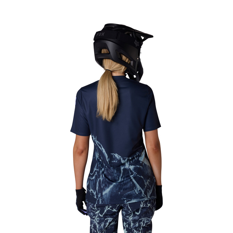 KOSZULKA ROWEROWA DAMSKA FOX RANGER IMG PRINT ARCTIC BLUE XL
