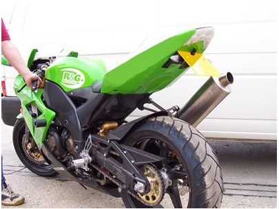 CRASHPADY CLASSIC RG RACING KAWASAKI ZX-10R 04- 05 BLACK