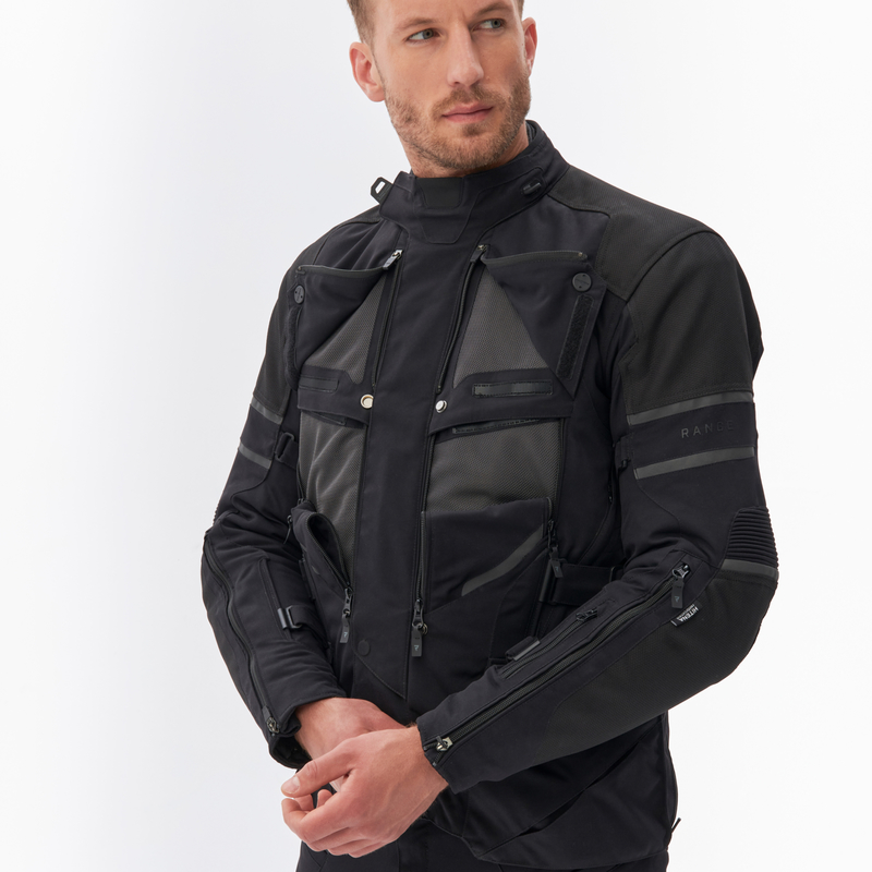 KURTKA MOTOCYKLOWA TEKSTYLNA REBELHORN RANGE BLACK