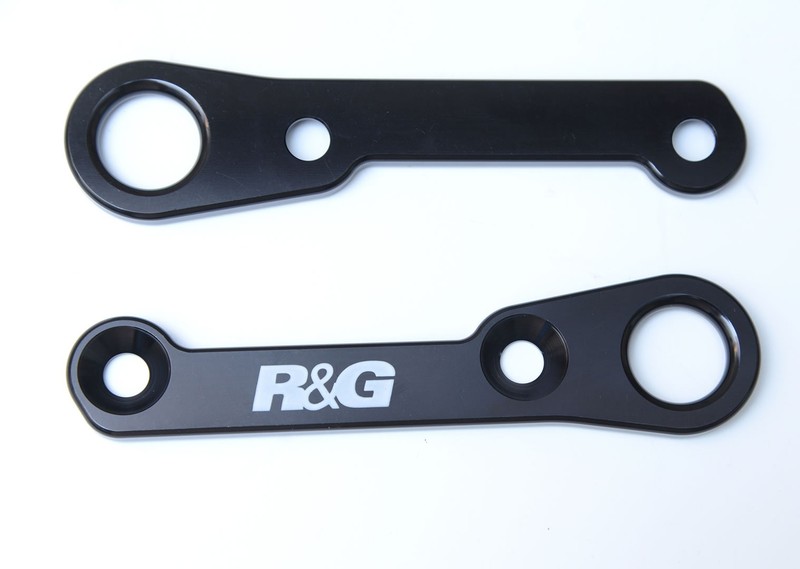 UCHWYTY NA PASY TRANSPORTOWE RG RACING YAMAHA YZF-R25, YZF-R3 BLACK