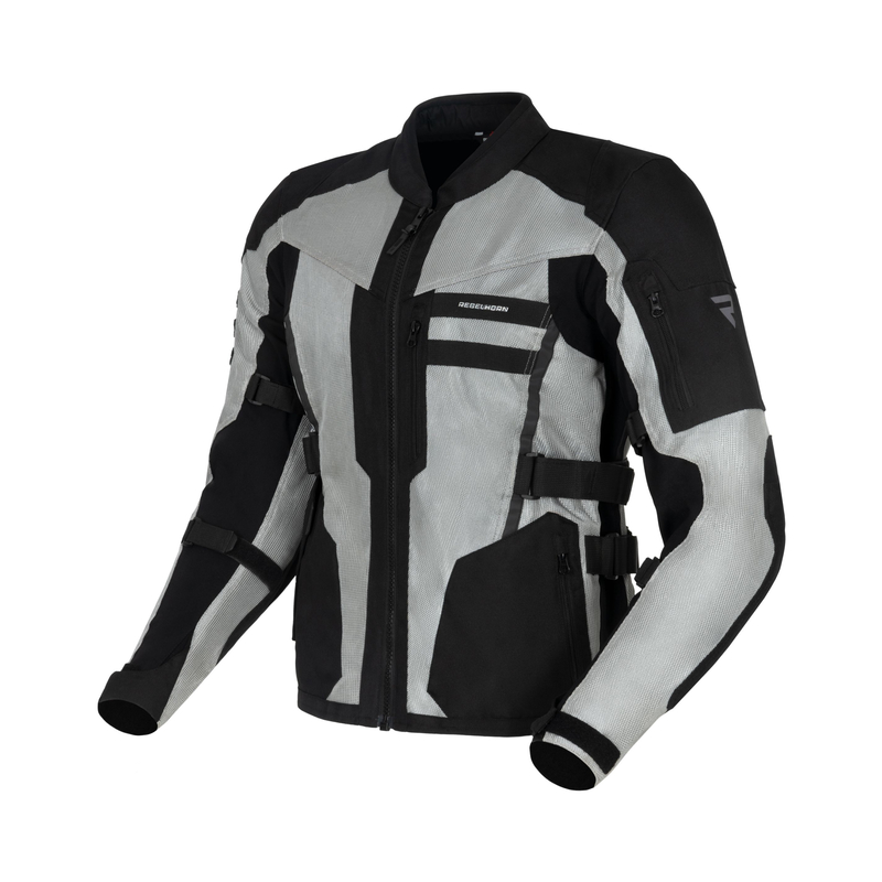 KURTKA MOTOCYKLOWA TEKSTYLNA REBELHORN SCANDAL 2 SILVER BLACK