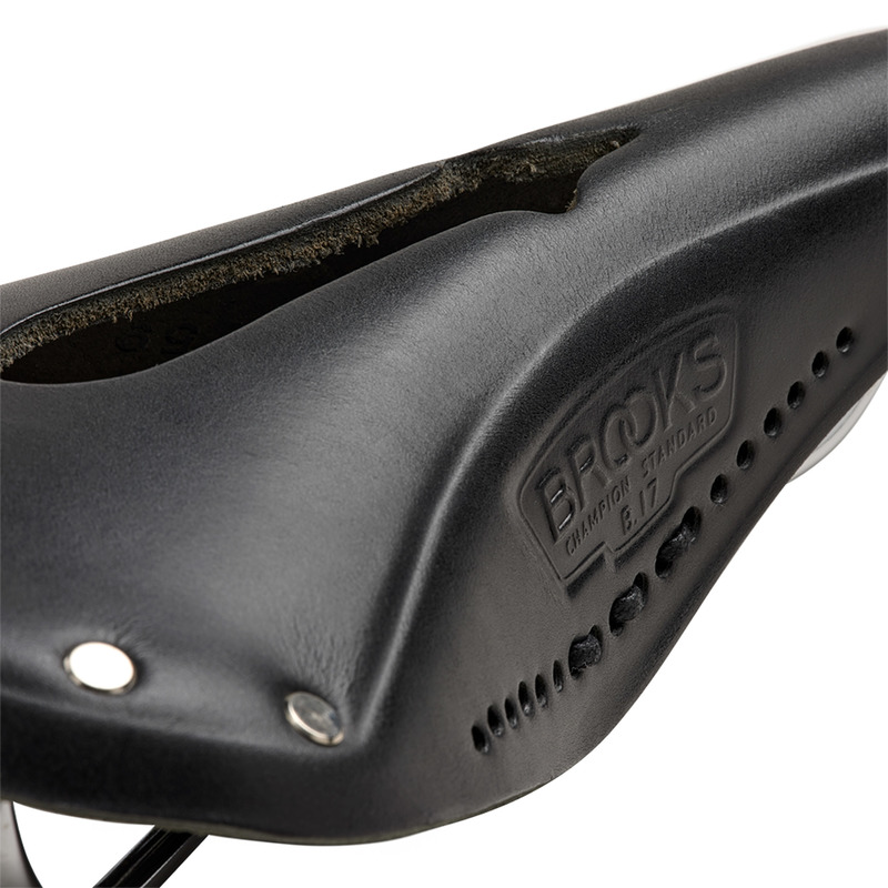 SIODEŁKO SKÓRZANE BROOKS B17 CARVED BLACK