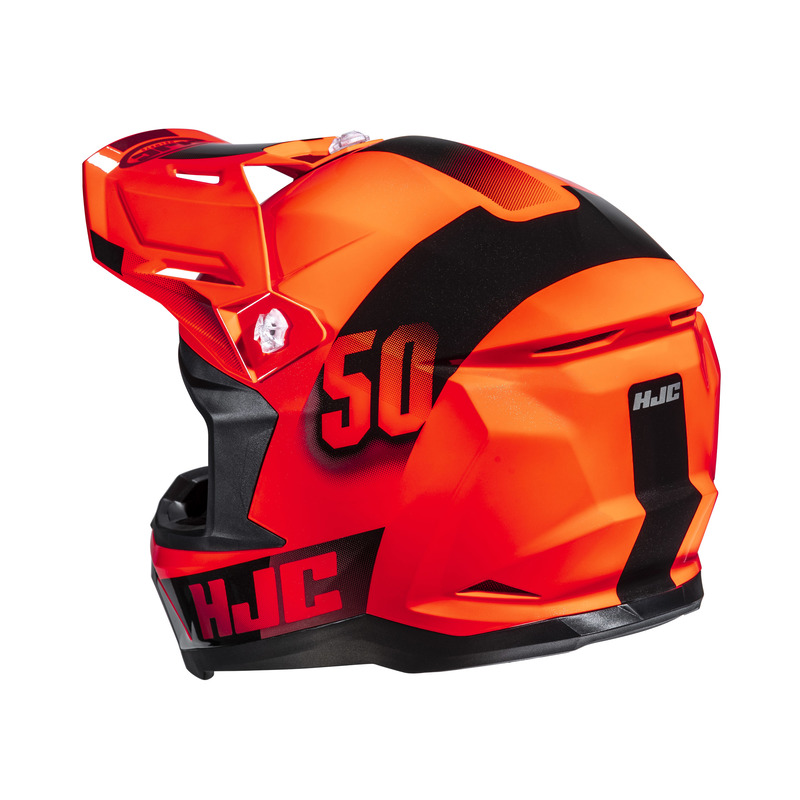 KASK MOTOCYKLOWY JUNIOR HJC Y50 DASH ORANGE BLACK YM