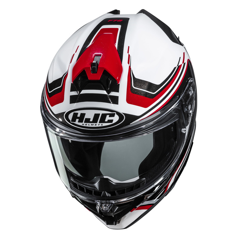 KASK MOTOCYKLOWY HJC F72 OFLO WHITE RED XS