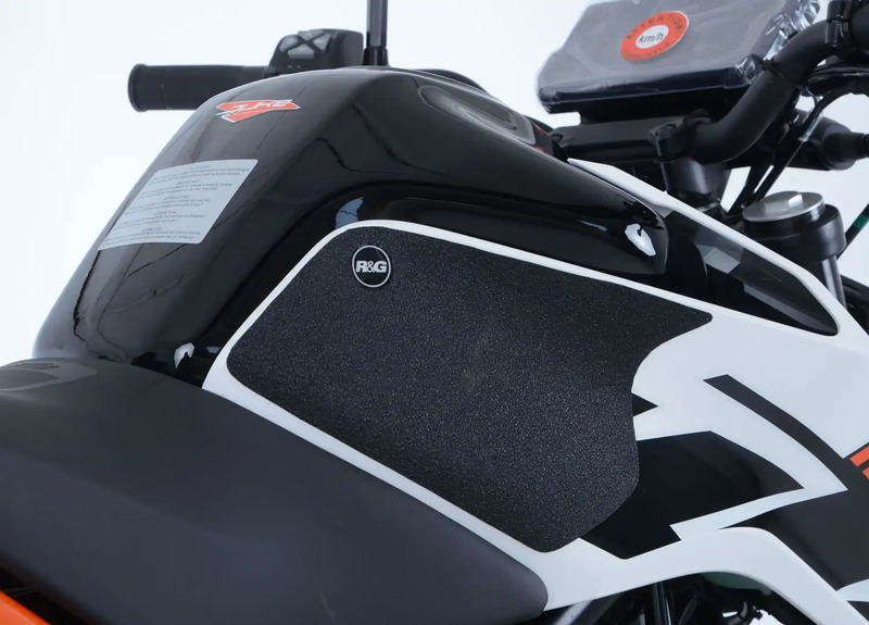 NAKLEJKA NA BAK TANKPAD ANTYPOŚLIZGOWY 2 CZĘŚCI RG RACING KTM DUKE 125 (17-) CLEAR