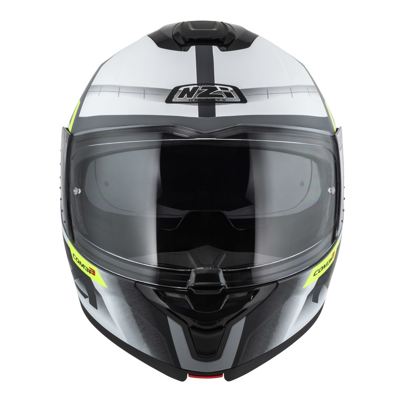 KASK MOTOCYKLOWY NZI COMBI 3 DUO METRIC NARDO GREY WHITE MATT S
