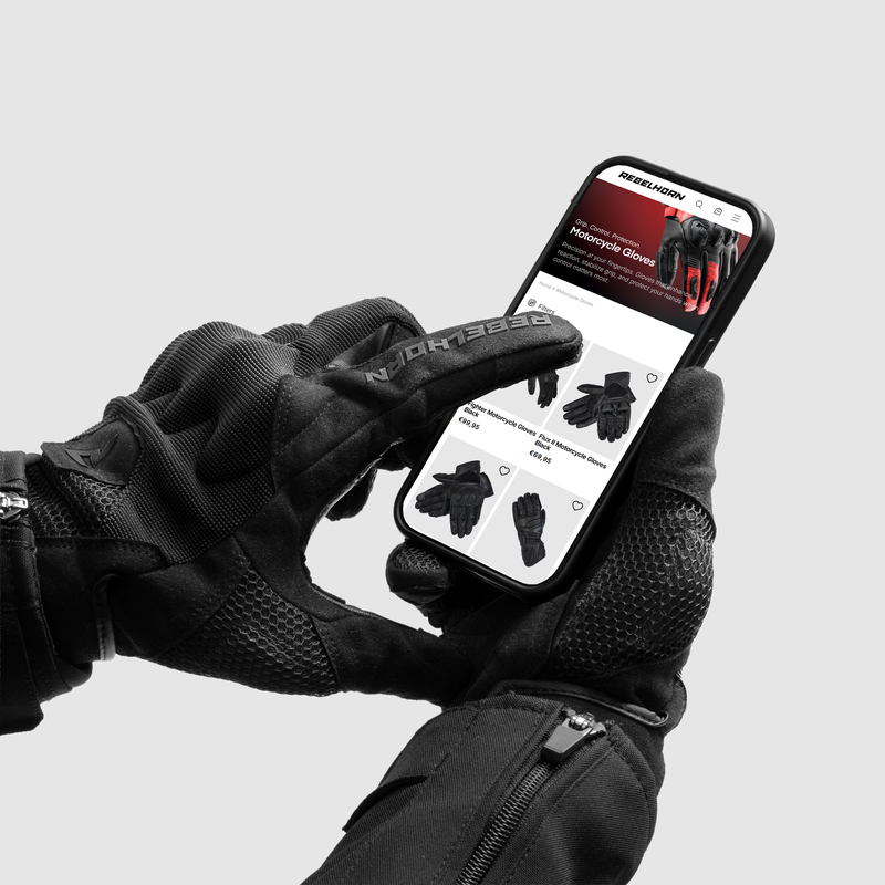 RĘKAWICE MOTOCYKLOWE DAMSKIE REBELHORN CORE BLACK WS