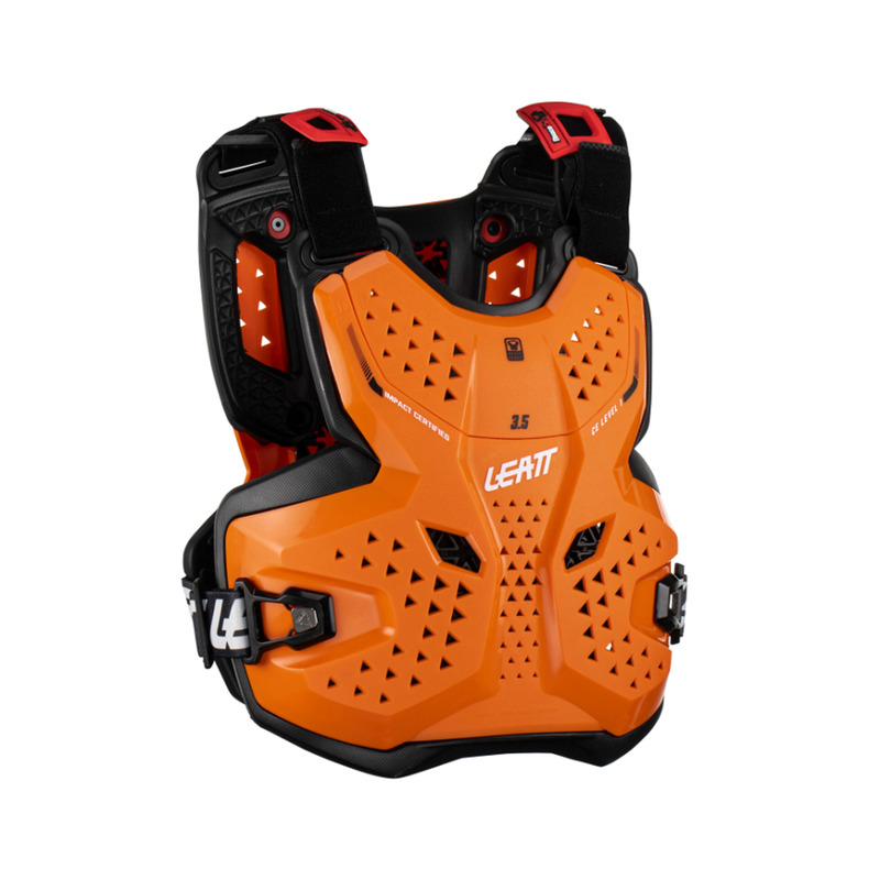 BUZER JUNIOR LEATT PROTECTOR 3.5 ORANGE BLACK (147-159CM) L/XL