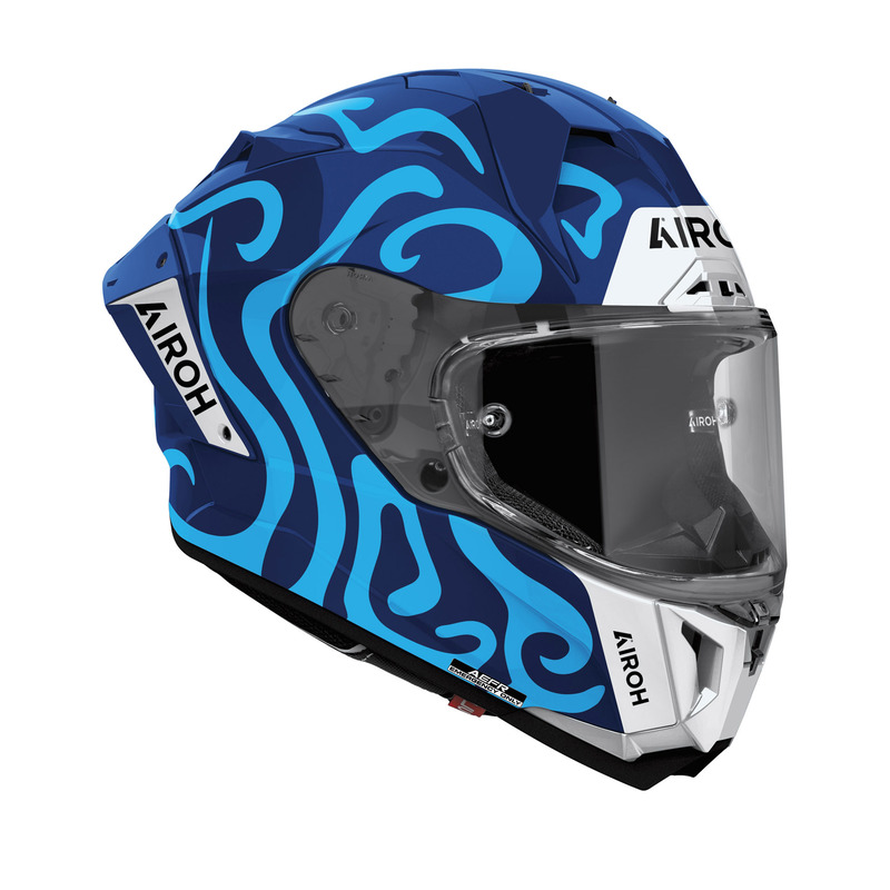 KASK MOTOCYKLOWY AIROH GP800 SWAIN BLUE GLOSS S