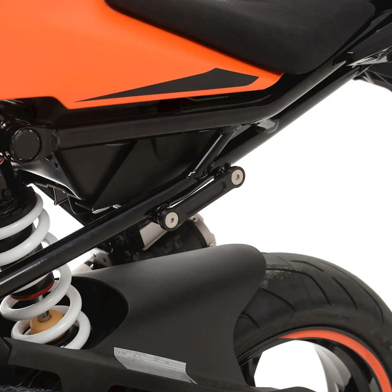 MOCOWANIE WYDECHU + ZAŚLEPKA PODNÓŻKA RG RACING KTM RC390/125 22- BLACK