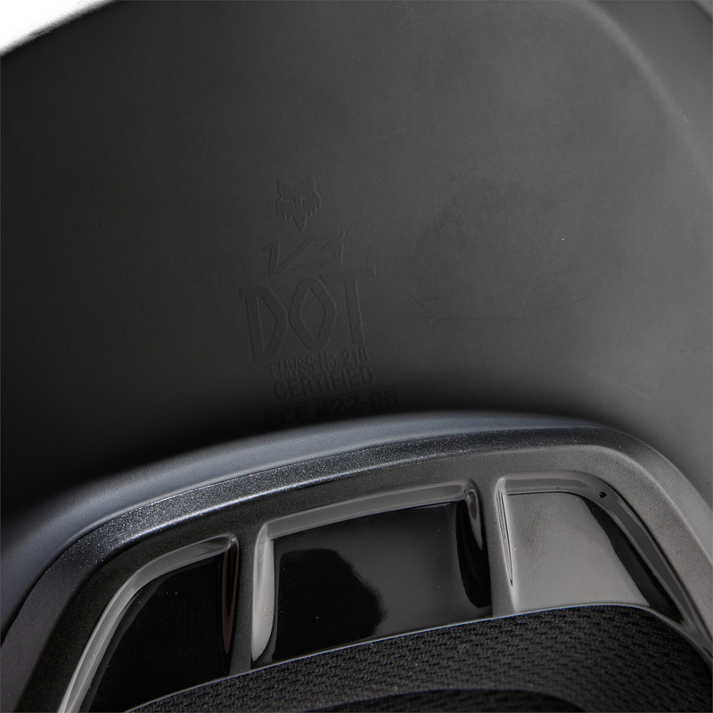 KASK MOTOCYKLOWY FOX V3 SOLID MATTE BLACK