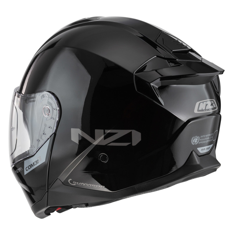 KASK MOTOCYKLOWY NZI COMBI 3 DUO BLACK